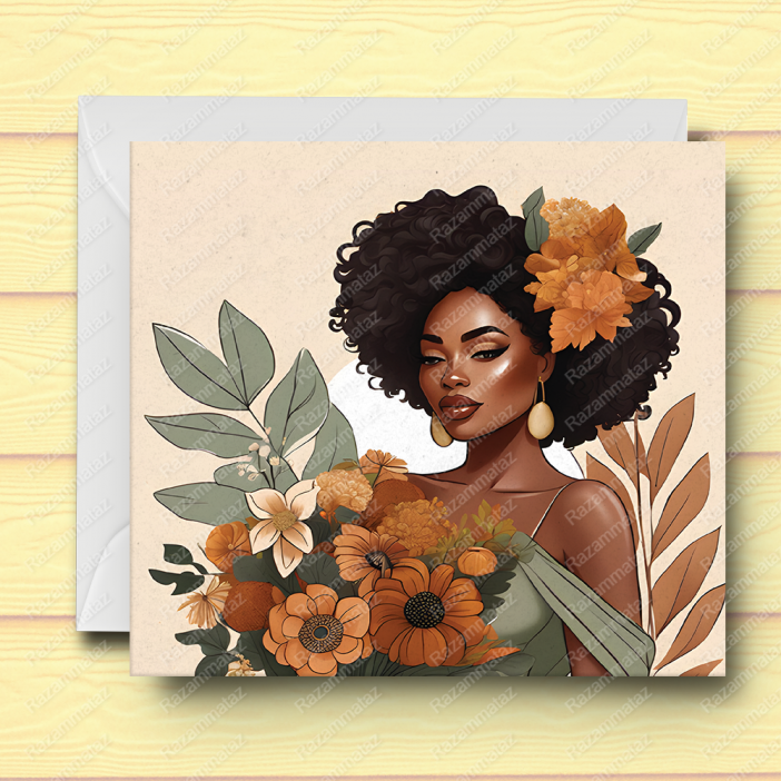 Black Woman F Card